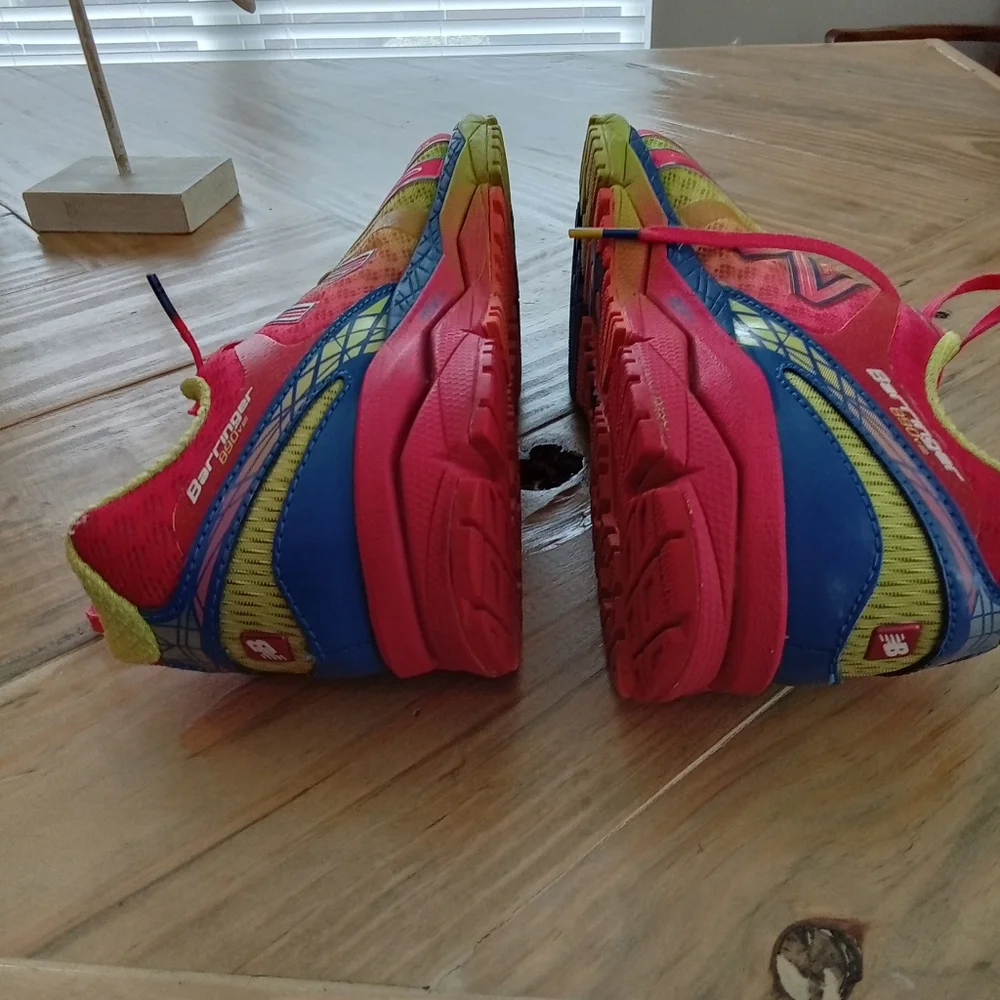 New Balance Barringer 890 Green & Pink Neon Running Shoes Size 7